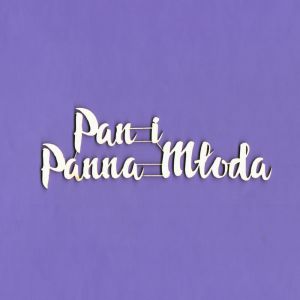 Tekturka Crafty Moly Napis G4 - Pan i Panna Młoda